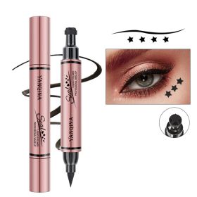 Stamp Pattern Double End Liquid Eyeliner for Perfect Wing Cat Eyes Stamp Eyeliner - 01