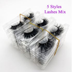 Wholesale 20/30/40/50Pairs Eyelashes 3D Mink Lashes Handmade Fluffy Dramatic Lashes Cruelty Free False Eyelashes Makeup Lashes - 50pairs - Random Mix5