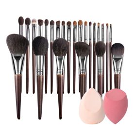 OVW 24 pcs Make Up Brushes with Bag Professional Goat Hair Makeup Brush Case Holder Powder Foundation Brush Set - 24 pcs n 2eggshf||Russian Federation