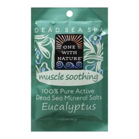 One With Nature Dead Sea Mineral Salt Bath - Soothing - Case of 6 - 2.5 oz. - 1841741