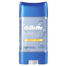 Gillette Clear Gel Antiperspirant and Dedorant for Men Fresh;  Amber Scent;  3.8 oz - Gillette