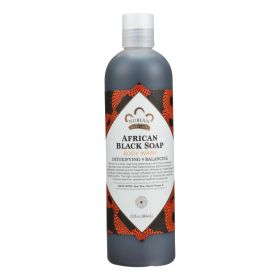 Nubian Heritage African Black Soap Body Wash and Scrub - 13 fl oz - 0917997