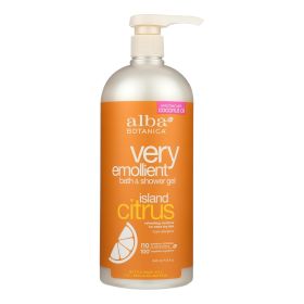 Alba Botanica - Very Emollient Bath and Shower Gel - Island Citrus - 32 fl oz - 496521