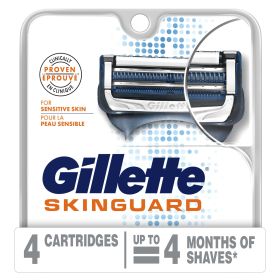 Gillette SkinGuard Men's Razor Blades;  4 Blade Refills - Gillette