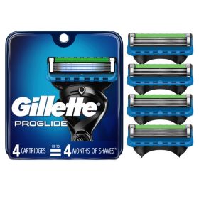 Gillette ProGlide Mens Razor Blades;  4 Blade Refills - Gillette