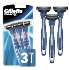 Gillette Mach3 Men's Disposable Razors;  3 Count - Gillette