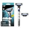 Gillette Mach3 3D Men's Razor Handle and 2 Blade Refills - Gillette