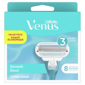 Gillette Venus Smooth Women's Razor Blade Refills;  8 Count - Gillette