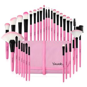 32 Pieces Professional Makeup Makeup Brush Kit with Makeup Bag - default