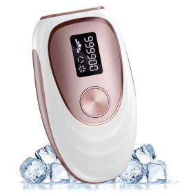 Laser hair removal for men and women; ice hair removal system upgrade - rose gold - plastics, electronics