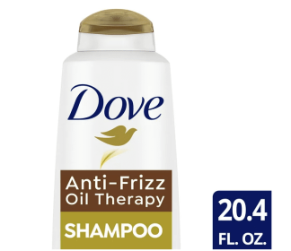 Dove Anti-Frizz Oil Therapy Shampoo for Dry Hair With Nutri-Oils to Treat Frizzy Hair;  20.4 oz - Dove