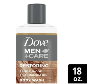 Dove Men+Care Restoring Sandalwood + Cardamom Oil Liquid Body Wash;  18 oz - Dove