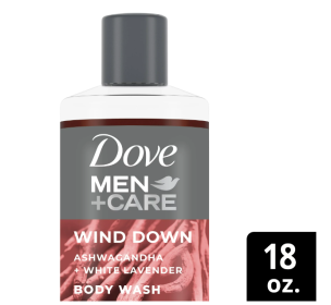 Dove Men+Care Face + Body Wash For Men Wind Down Ashwagandha + White Lavender 18oz - Dove