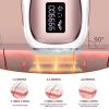 Laser hair removal for men and women; ice hair removal system upgrade - rose gold - plastics, electronics