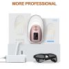 Laser hair removal for men and women; ice hair removal system upgrade - rose gold - plastics, electronics