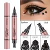 Stamp Pattern Double End Liquid Eyeliner for Perfect Wing Cat Eyes Stamp Eyeliner - 02